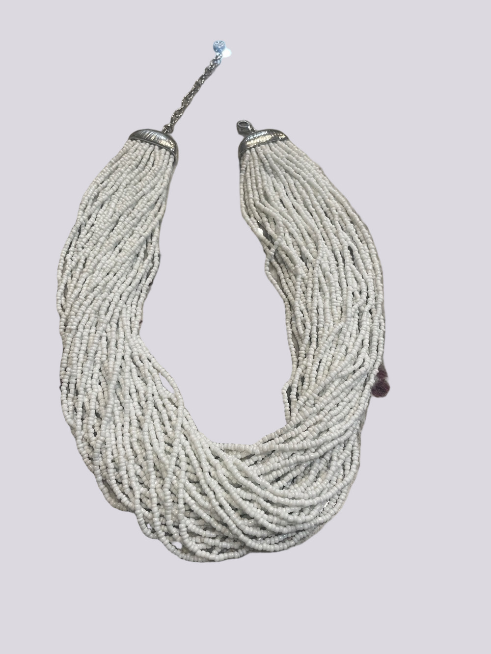 Talbots White Multi-Strand Beaded Necklace - Picture 3 of 4